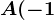 A(-1; -1), B(0; 1)