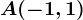 A(-1,1)