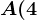 A(4;5)