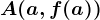 A(a,f(a))