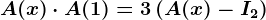 A(x)\cdot A(1)=3\left ( A(x)-I2 \right )