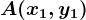 A(x1, y1)