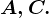 A,C.