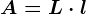 A=L\cdot l