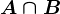 A\cap B