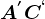A^' C^`