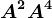 A^2+A^4