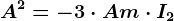 A^2=-3\cdot A+m\cdot I2