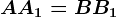 AA1=BB1