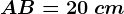 AB=20\ cm