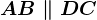AB\parallel DC