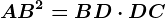 AB^2=BD\cdot DC