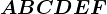 ABCDEF