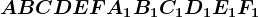 ABCDEFA1B1C1D1E1F1