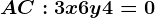 AC:3x+6y+4=0