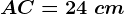 AC=24\ cm