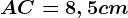 AC=8,5cm
