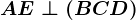 AE\perp (BCD)