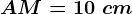 AM=10\ cm