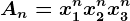 An=x1^n+x2^n+x3^n