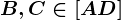 B,C\in \left [ AD \right ]