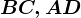 BC, AD