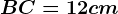 BC=12cm
