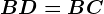 BD=BC
