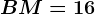 BM=16