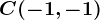 C(-1,-1)