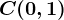 C(0,1)