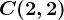 C(2,2)
