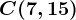 C(7,15)