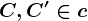 C, C' \in c