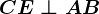 CE\perp AB