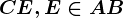 CE , E\in AB