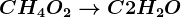 CH4 + O2--> C +2H2O