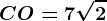 CO=7 \sqrt2