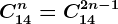 C14^n=C14^2n-1