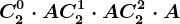 C2^0\cdot A+C2^1\cdot A+C2^2\cdot A