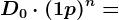 D0\cdot (1+p)^n=