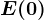E(0)