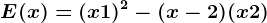 E(x)=(x+1)^2-(x-2)(x+2)