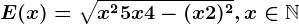 E(x)=\sqrtx^2+5x+4-(x+2)^2, x\in \mathbbN