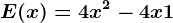 E(x)=4x^2-4x+1