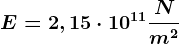 E=2,15\cdot 10^11\fracNm^2