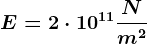 E=2\cdot 10^11\fracNm^2