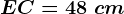EC=48\ cm