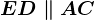 ED \parallel AC