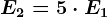 E2=5\cdot E1